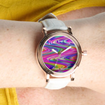 Belle Abstraite Elegant Rose Gold Watch