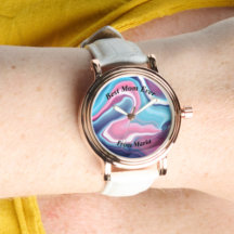 Belle Abstraite Elegant Rose Gold Watch