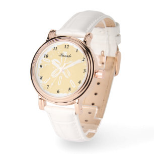 Montre Belle coquille de dollar de sable blanc personnali