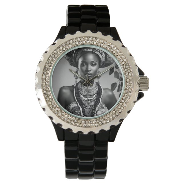 Montre Belle femme africaine (devant)