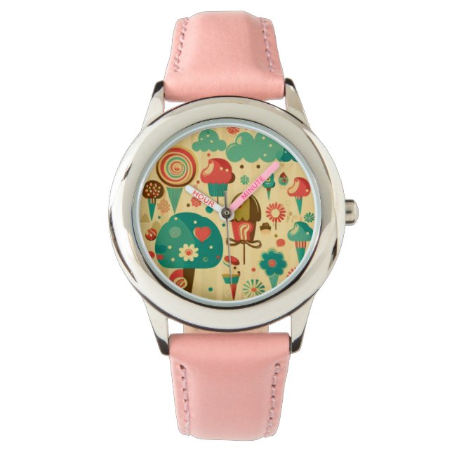 Montre Belle glace vintage rétro (devant)
