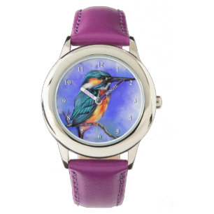 Montre Belle observation d'oiseaux de martin-pêcheur