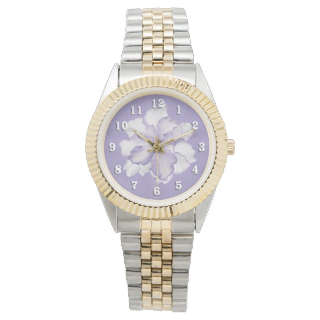 Montre Belle Orchidée de Lavande (devant)