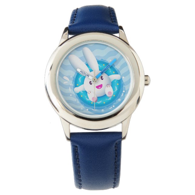 Montre Belle Soirée Piscine De Bunny Blanc (devant)