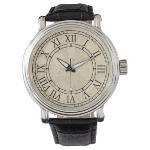 Montre Belle Vintage Visage Roman Numeral Wrist Watch