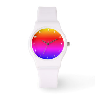 Montre Belles couleurs arc-en-ciel