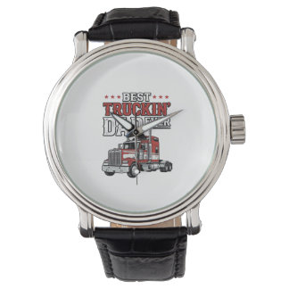 Montre Best Truckin Dad Ever Vintage Truck Shirt Design_1