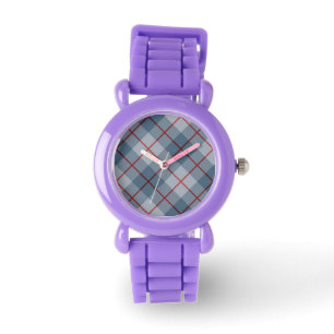 Montre Bias Plaid Blue Red Stripe