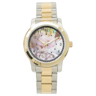 Montre bicolore Pastel Abalone Rose