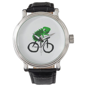 Montre Bicyclette drôle Iguana équitation