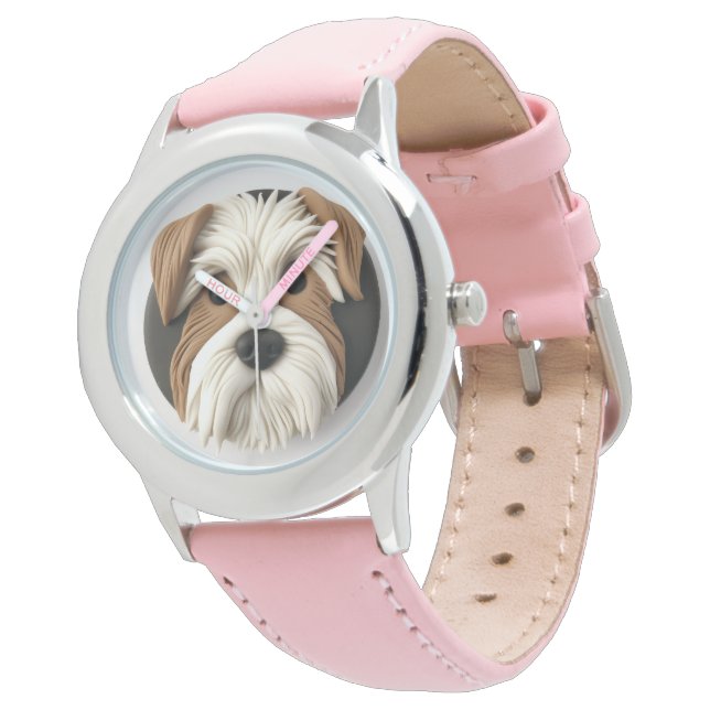 Montre Biewer Terrier Dog 3D inspiré (Incliné)