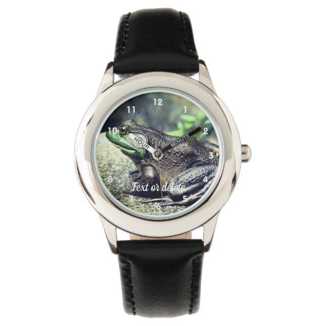 Montre Big Old Bullfrog On Rock Personnalisé (devant)