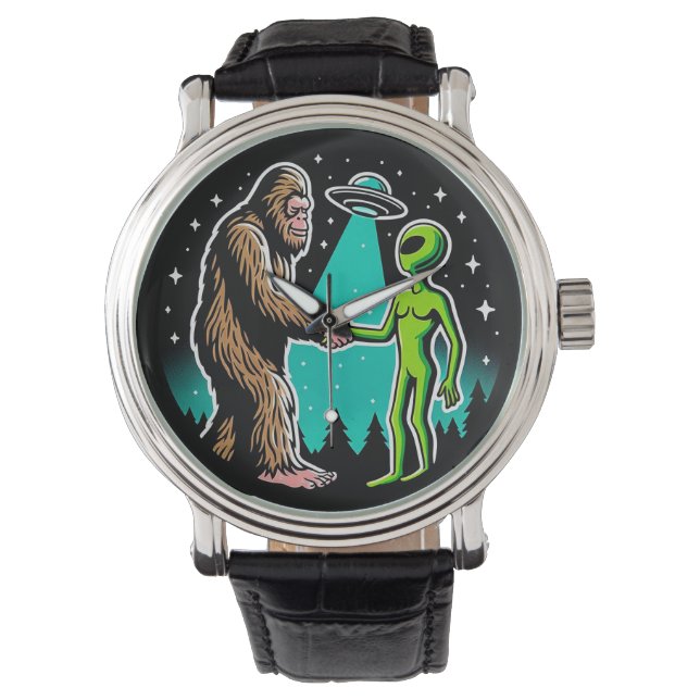 Montre Bigfoot rencontre un Alien (devant)