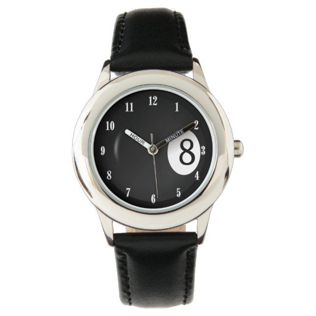 Montre Billard Huit Ball Sports Wrist Watch (devant)