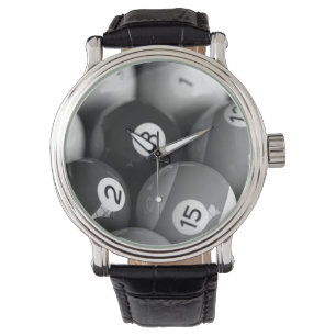 Montre Billard noir et blanc