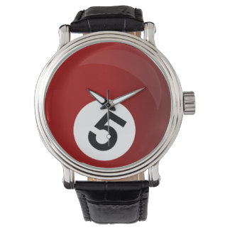 Montre billiard boule conception de sport