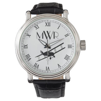 Montre Biplane Vintage monogramme