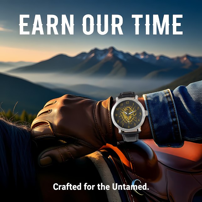 Montre Bison traverse un mur dans un affichage dynamique (Créateur téléchargé)