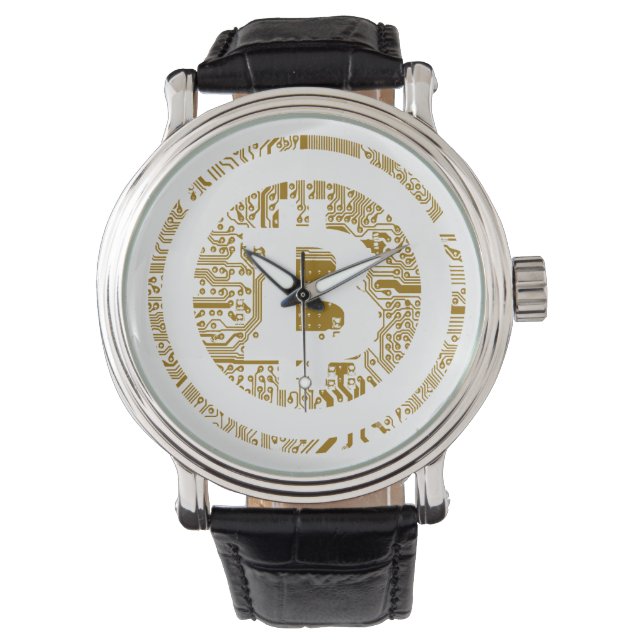 Montre Bitcoin Circuitry Watch (devant)