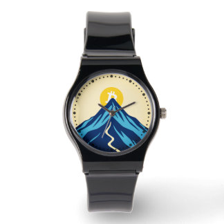 Montre Bitcoin en hausse (Style : Bright)