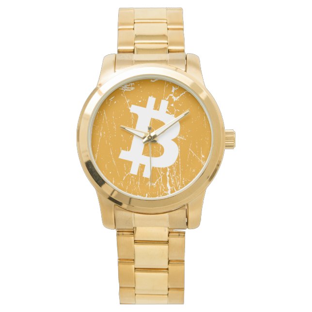 Montre bitcoin monnaie numérique monnaie monnaie pièce bl (devant)