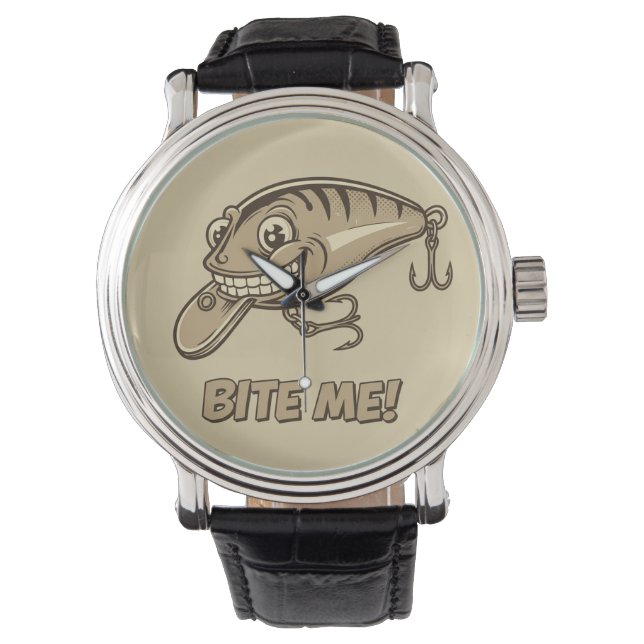 Montre Bite-Moi ! Surveillance de la leure de pêche (devant)
