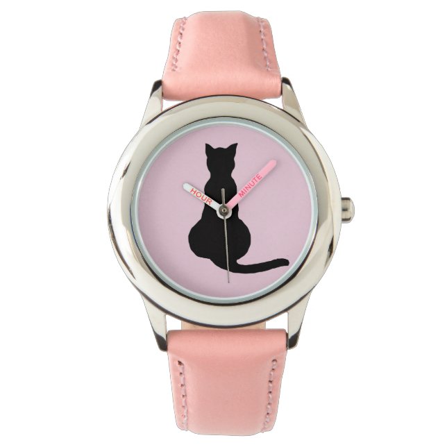MONTRE BLACK CAT  WRIST WATCH VALENTINE'S DAY (devant)