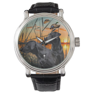 Montre Black Labrador Retriever Watch, Chasse au canard