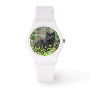 Montre Black Maine Coon Cat Watch