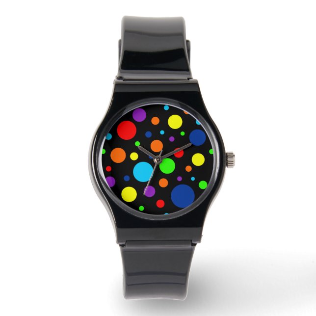 Montre Black Rainbow Spots Watch (Recto)