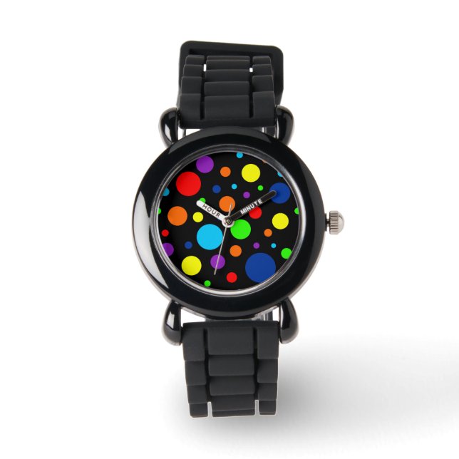 Montre Black Rainbow Spots Watch (Enfant) (Recto)