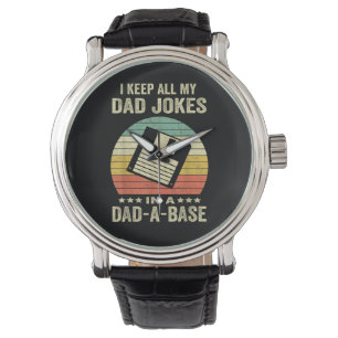 Montre Blagues drôles de papa pour hommes dans dad-a-Base