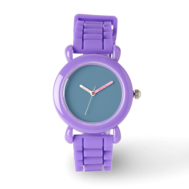 Montre Blanc Créez votre propre - Bleu gris (Recto)
