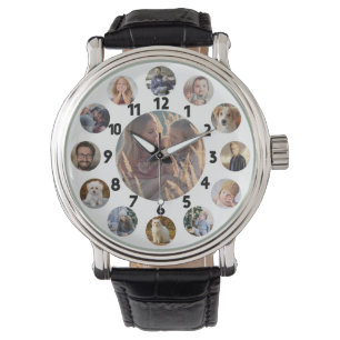 Montre Blanc des images   d'Instagram du collage 13 de