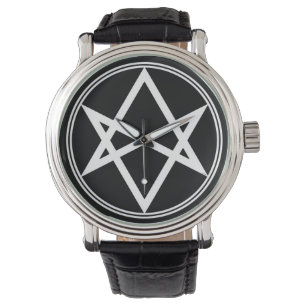 Montre Blanc unicursale de Hexagram de Falln