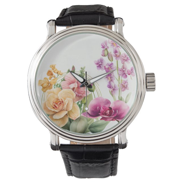 Montre Blast d'orchidée (devant)