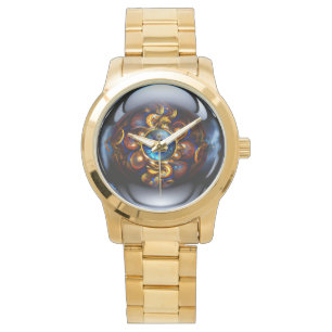 Montre Bleu foncé des yeux mal