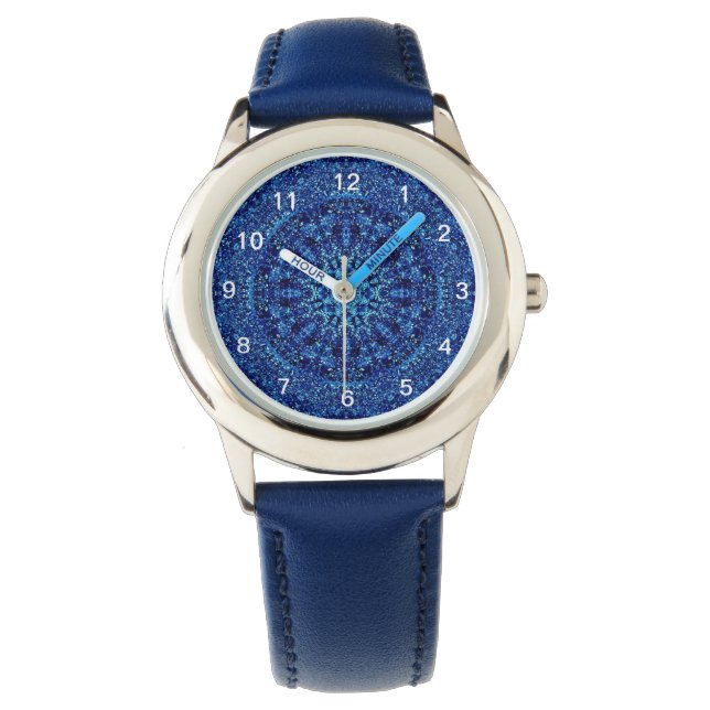 Montre Bleu métallique (devant)