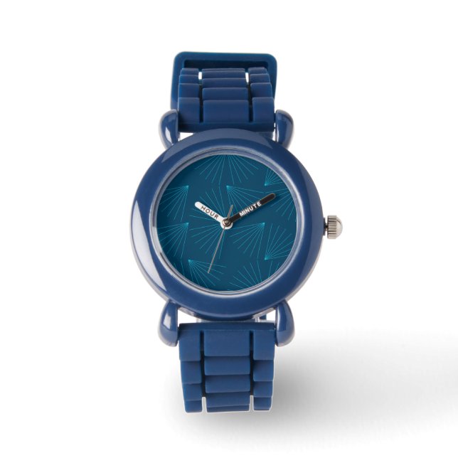 Montre Bleu, moderne, simple concept de célébration de la (Recto)