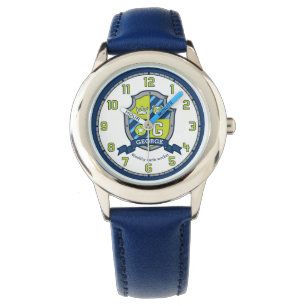 Montre Bleu nommé d'ours de crête de la lettre G de
