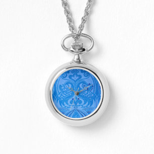 Montre Bleu Oriental Peacock Birds
