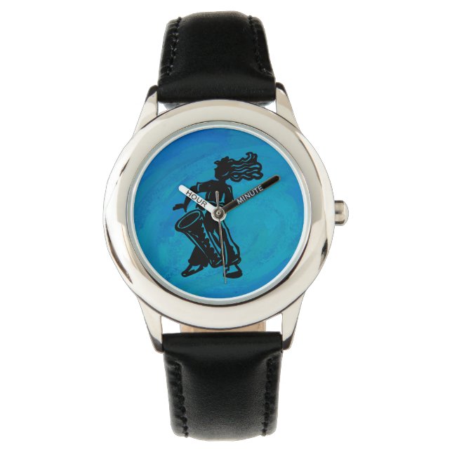 Montre Bleu tambour Boogie Nights New York (devant)