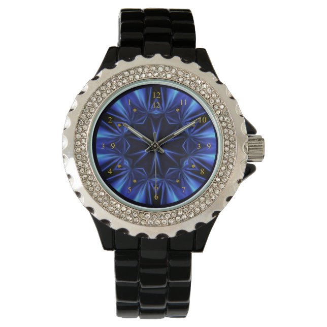 Montre Bleu Temps Warp V1 ~ Time Machine ~ Watch (devant)