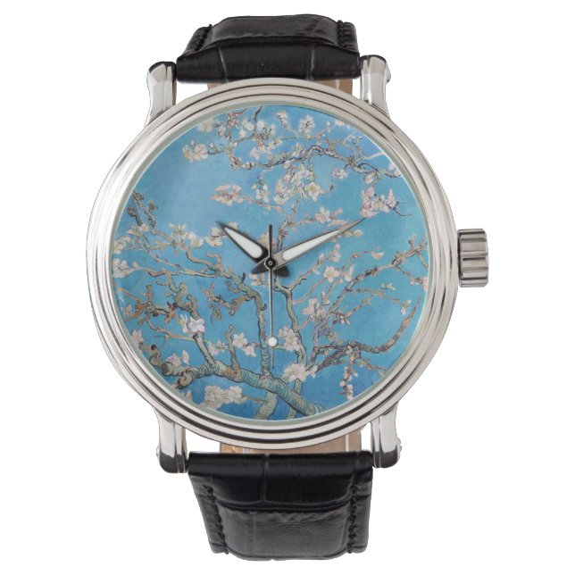 Montre Bleu Vincent van Gogh Art Peinture (devant)