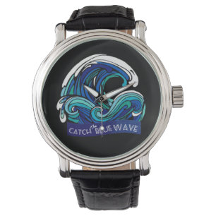 Montre bleue de la vague 2018