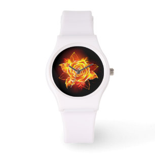 Montre Blooming Fire Rose