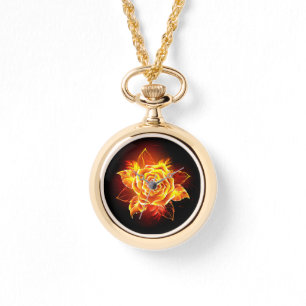 Montre Blooming Fire Rose