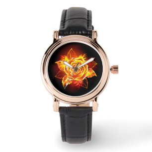 Montre Blooming Fire Rose