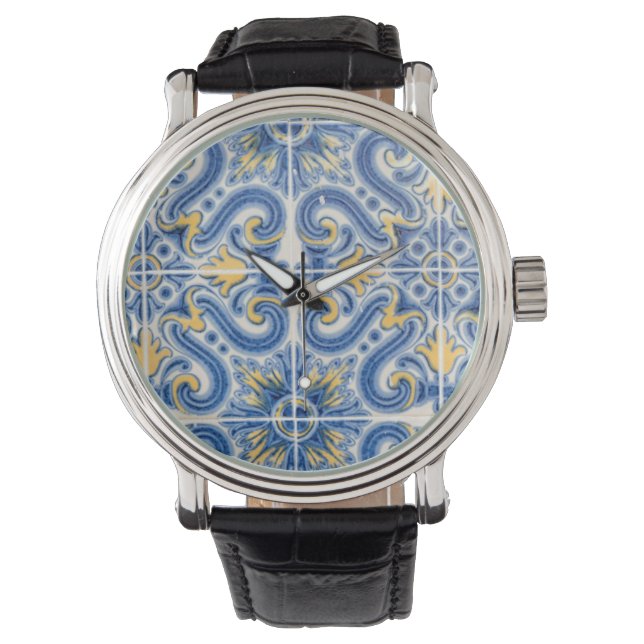 Montre Blue and yellow tile, Portugal (devant)