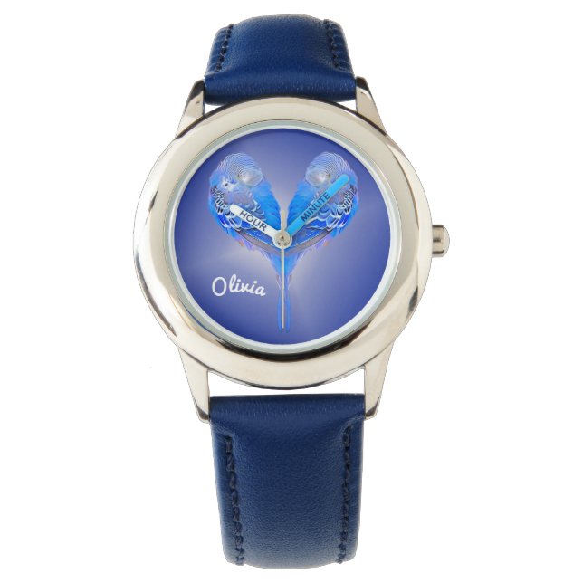 Montre Blue budgie - personnalisez-le ! (devant)
